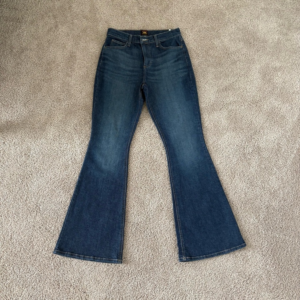 Lee Women's Dark Blue Flare Jeans